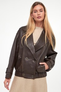 Kurtka damska ramoneska skórzana Matras MARELLA SPORT