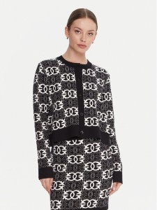PINKO Kardigan Found Someone 106043 A2YD Czarny Regular Fit