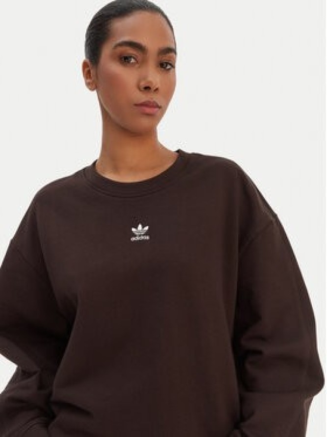 adidas Bluza Essentials KD9120 Brązowy Oversize