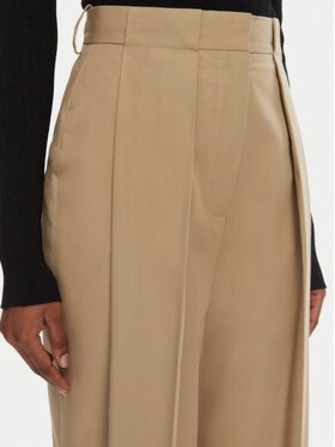 Balmain Spodnie materiałowe DF0PQ315CF47 Beżowy Regular Fit