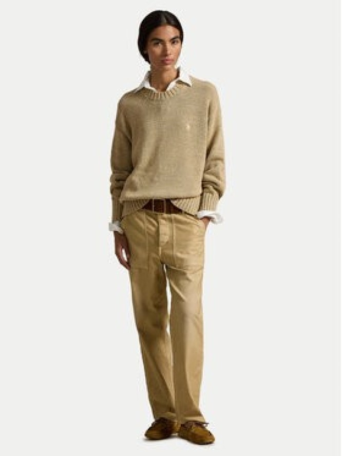 Polo Ralph Lauren Sweter 211A96252001 Beżowy Relaxed Fit
