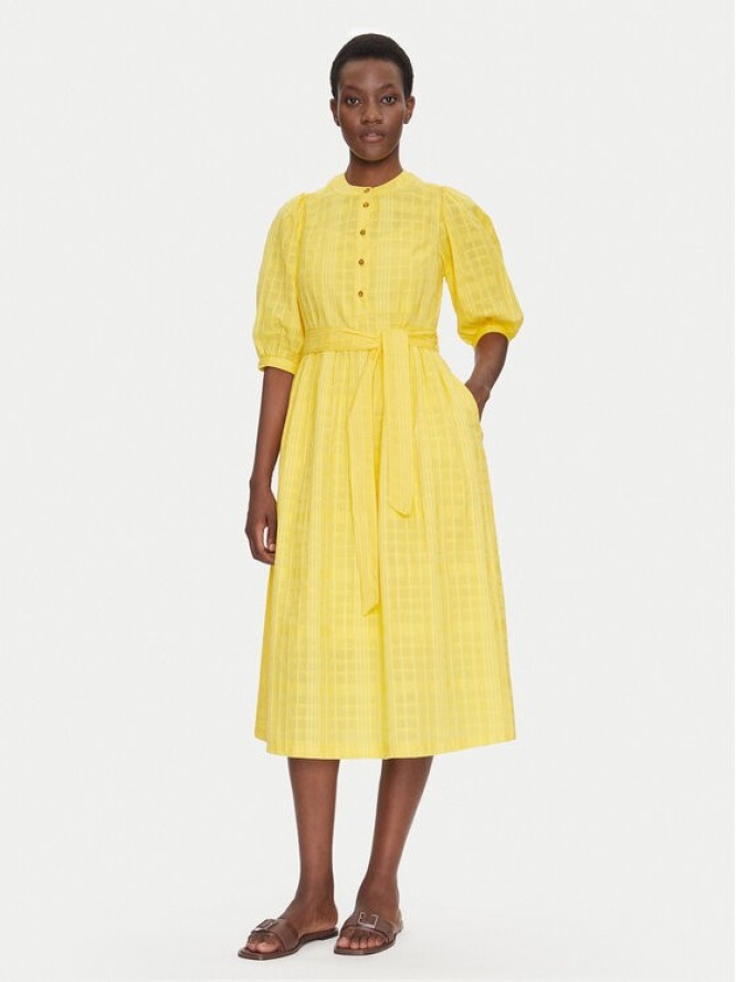 Barbour Sukienka letnia LDR0893YE32 Żółty Regular Fit