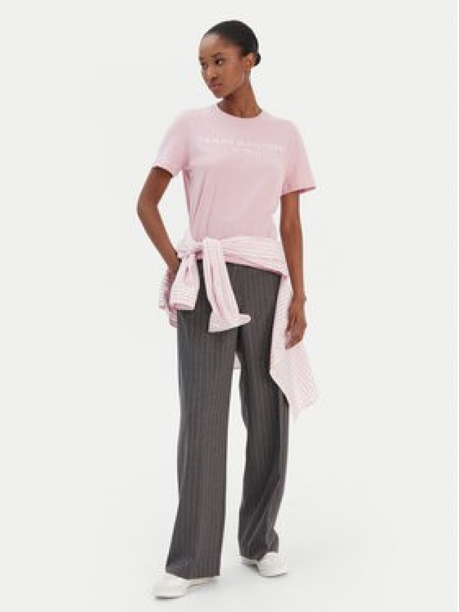 Tommy Hilfiger T-Shirt Logo WW0WW40276 Różowy Regular Fit