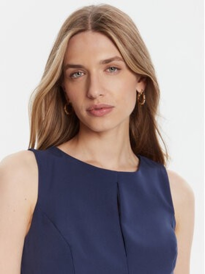 Rinascimento Sukienka koktajlowa CFC0125073003 Granatowy Slim Fit