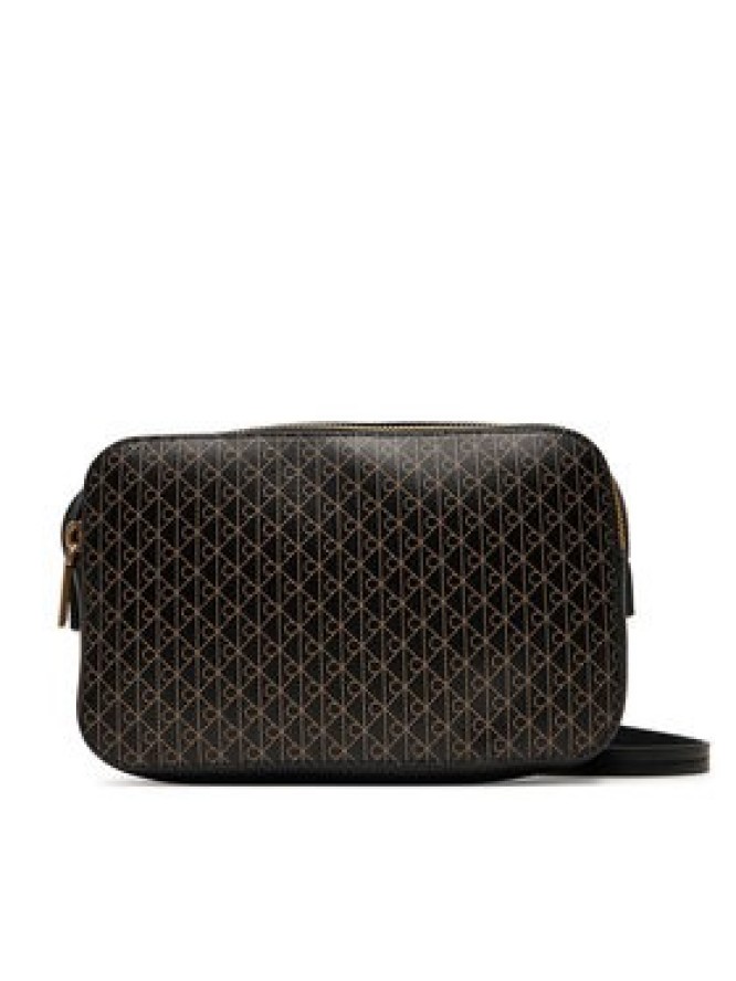 Calvin Klein Torebka Emblem Aop Elongated Camera Bag LV04F3268G Czarny