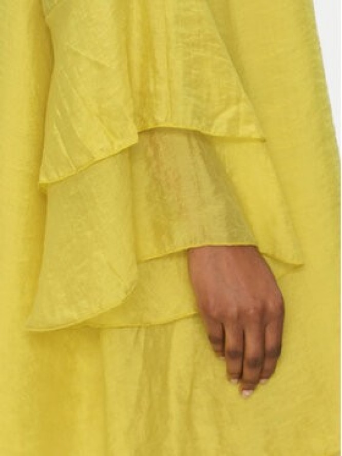 ViCOLO Sukienka letnia TD0753 Żółty Regular Fit