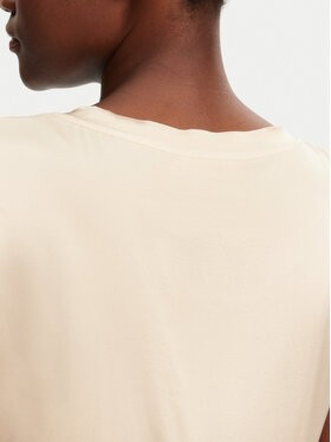 ViCOLO Bluzka TD0006 Beżowy Relaxed Fit