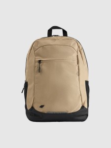 4F Plecak miejski (20 L) z zapinaną kieszenią na laptop - beżowy Uniwersalny