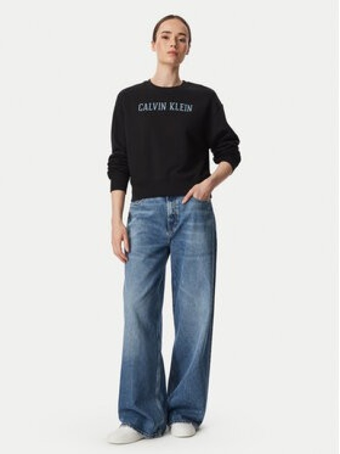 Calvin Klein Jeans Bluza Varsity LV047H806G Czarny Regular Fit