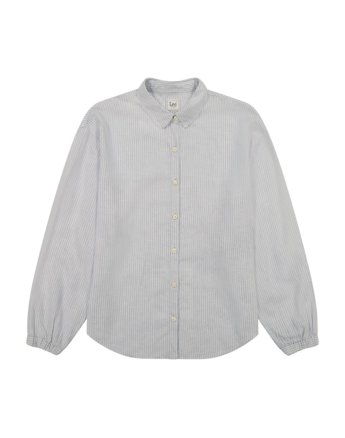 DAMSKA KOSZULA LEE BLOUSE WITH TIE FRONT CONCRETE PINSTRIPE 112363504