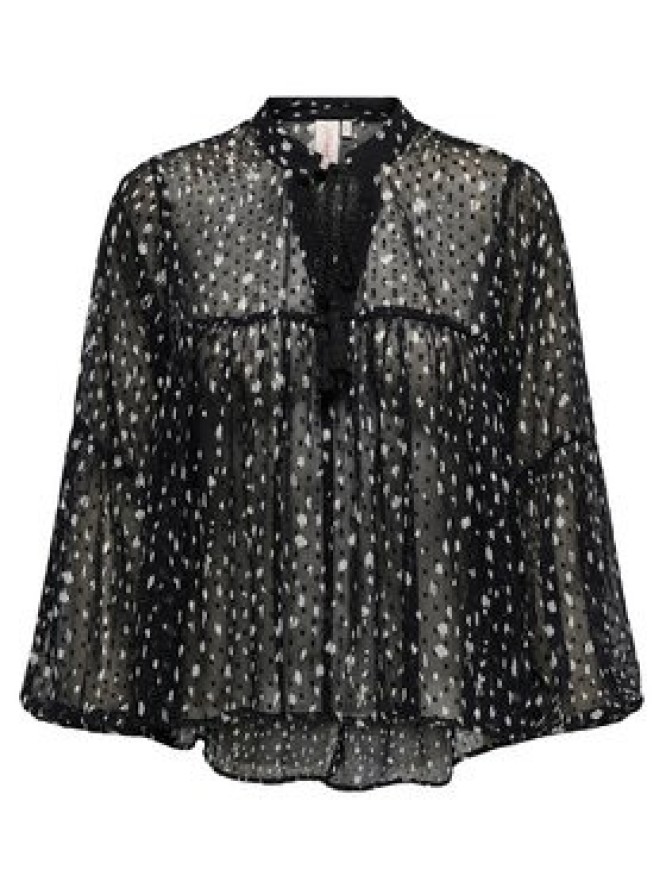 ONLY Bluzka Aida 15283695 Czarny Loose Fit
