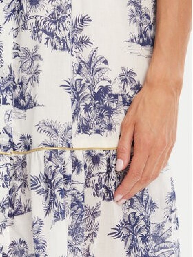 Iconique Sukienka koszulowa IC25-076 Biały Relaxed Fit