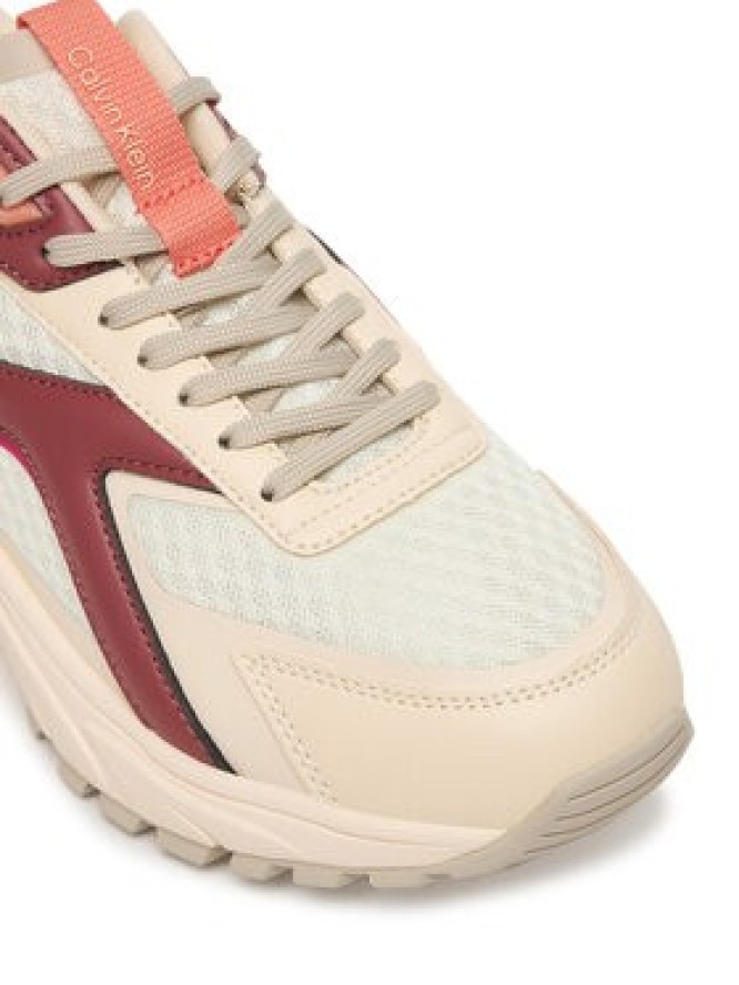 Calvin Klein Sneakersy Hike Run Ckstripe Mesh HW0HW03002 Biały
