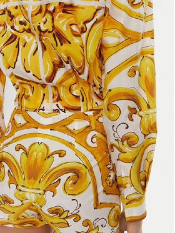 Dolce&Gabbana Koszula F5S65T FI5JK Żółty Regular Fit