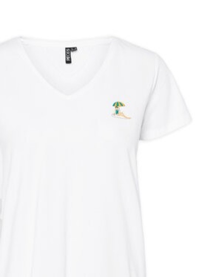 Pieces T-Shirt Tilly 17157705 Biały Regular Fit