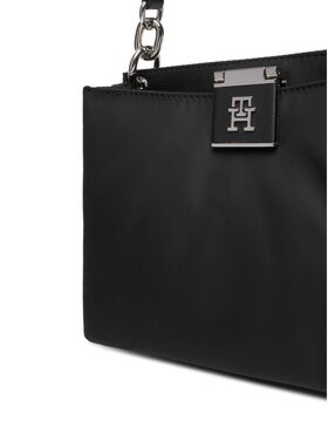 Tommy Hilfiger Torebka Th Her Med Satchel Nylon Sv AW0AW18200 Czarny