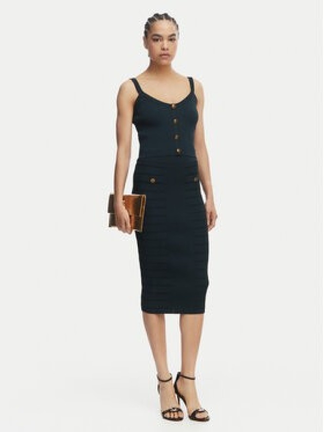 Guess Spódnica ołówkowa W5YD66 Z0130 Zielony Slim Fit