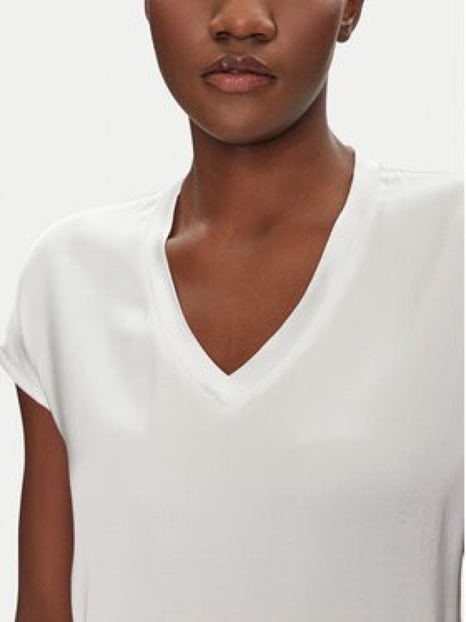 ViCOLO Bluzka TD0009 Biały Relaxed Fit