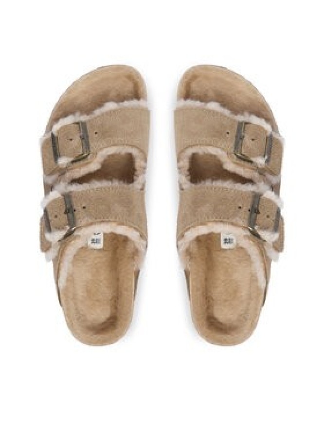 Birkenstock Klapki Arizona Shearling 1028293 Beżowy