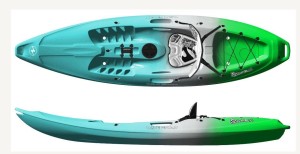 Jednoosobowy kajak sit on top do pływania Wave sport Scooter X