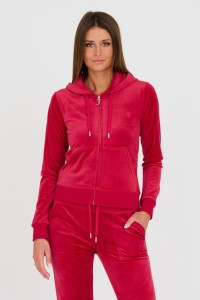 JUICY COUTURE Czerwona damska bluza Robertson, Rozmiar M