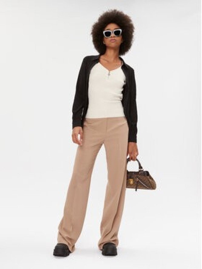 Morgan Bluzka 232-MBANZA Écru Slim Fit