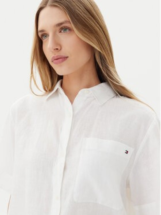 Tommy Hilfiger Koszula WW0WW44720 Biały Relaxed Fit