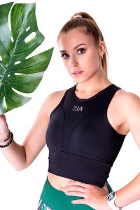 Stanik sportowy damski 2skin QUEEN BLACK