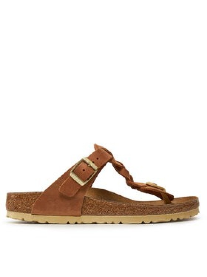 Birkenstock Japonki Gizeh Braided 1021336 Brązowy