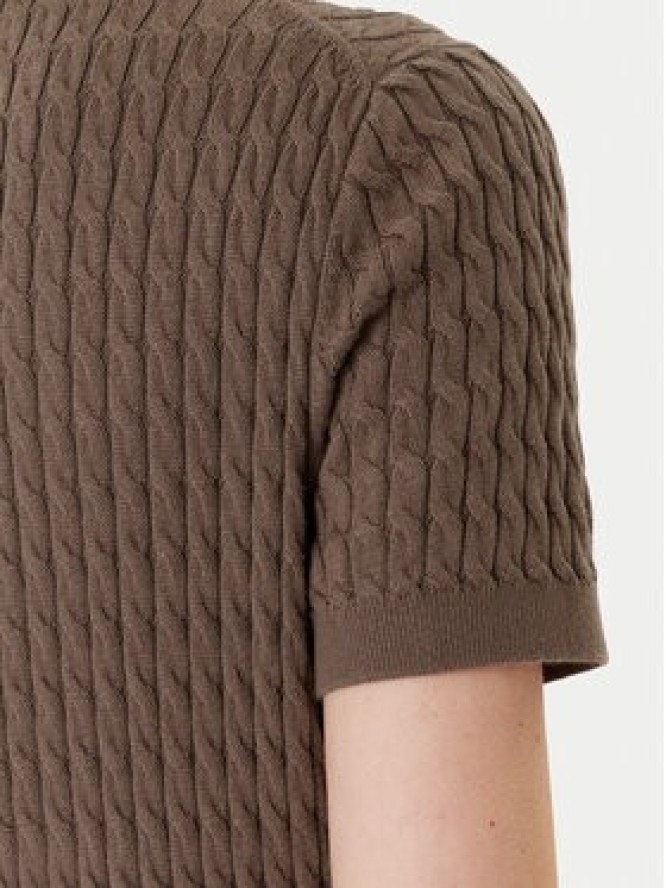 Tommy Hilfiger Sweter Fine WW0WW41474 Brązowy Regular Fit