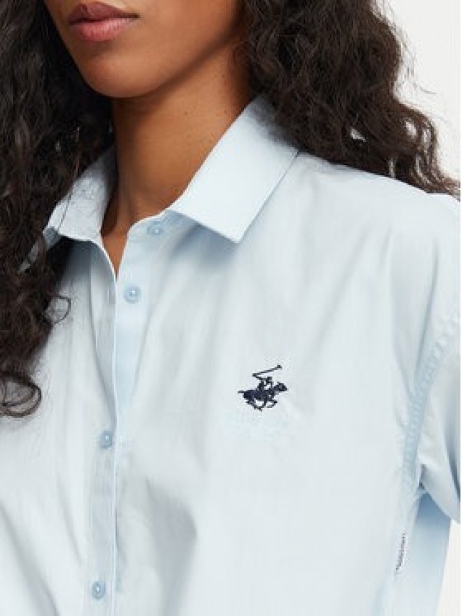 Beverly Hills Polo Club Koszula P-SS26W-SH506602 Niebieski Regular Fit