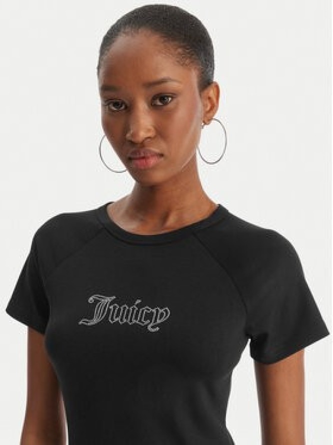 Juicy Couture T-Shirt Baby JCWCT126317 Czarny Slim Fit