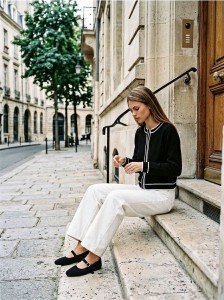 Kardigan z kontrastową lamówką - czarny