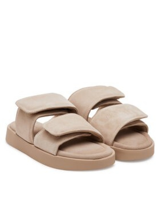 Inuikii Klapki Classic Suede Velcro 70104-128 Beżowy