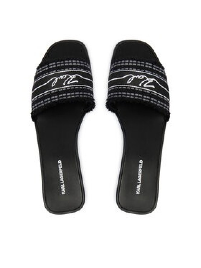KARL LAGERFELD Klapki Skoot III KL80411C Czarny
