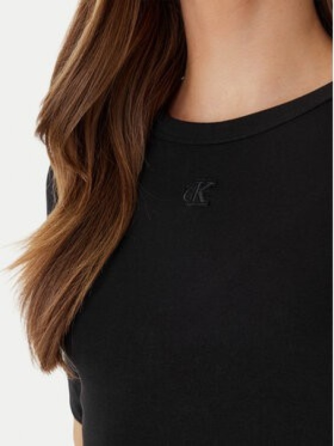 Calvin Klein Jeans Sukienka codzienna LV047D217G Czarny Slim Fit