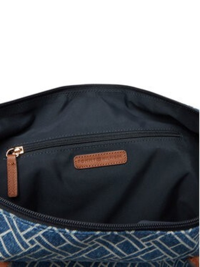 Tommy Hilfiger Torebka Popette Tote Denim Flag AW0AW18613 Niebieski