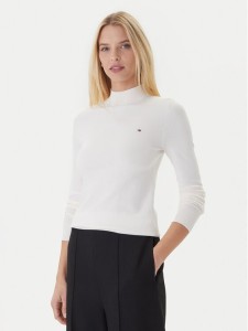 Tommy Hilfiger Sweter WW0WW47462 Écru Regular Fit
