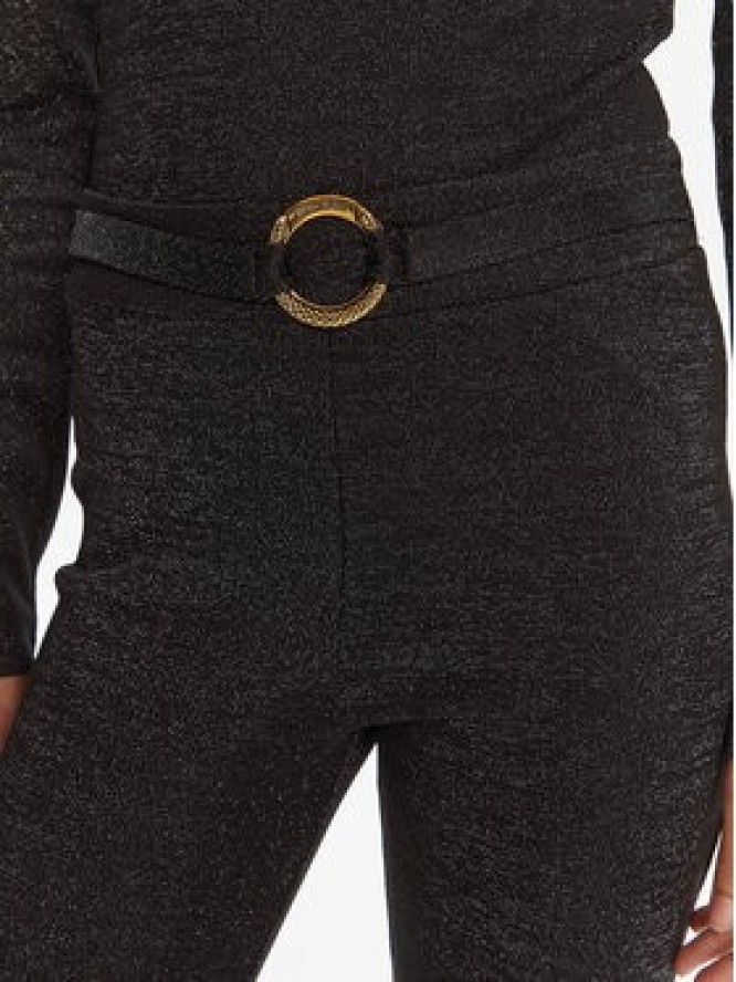 Just Cavalli Spodnie materiałowe 79PAC101 J0251 Czarny Flare Fit