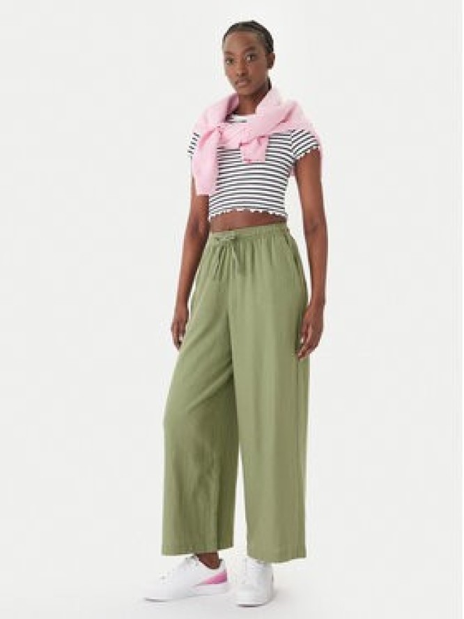 Roxy Spodnie materiałowe Lekeitio Break ERJNP03545 Zielony Wide Leg