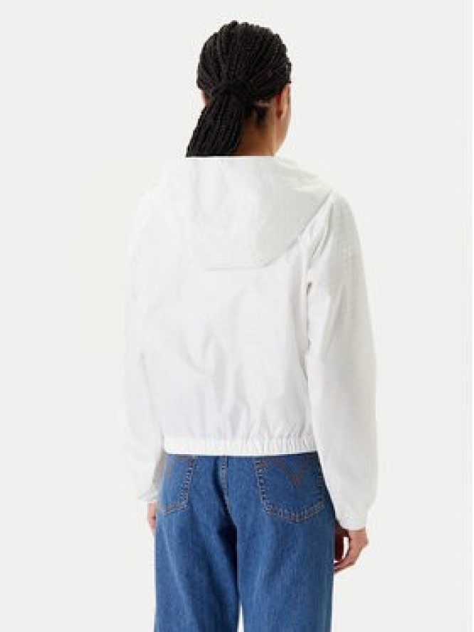 Tommy Jeans Wiatrówka Jacquard DW0DW20952 Écru Relaxed Fit