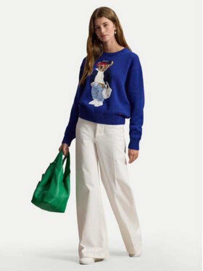 Polo Ralph Lauren Sweter 211A96238001 Niebieski Relaxed Fit