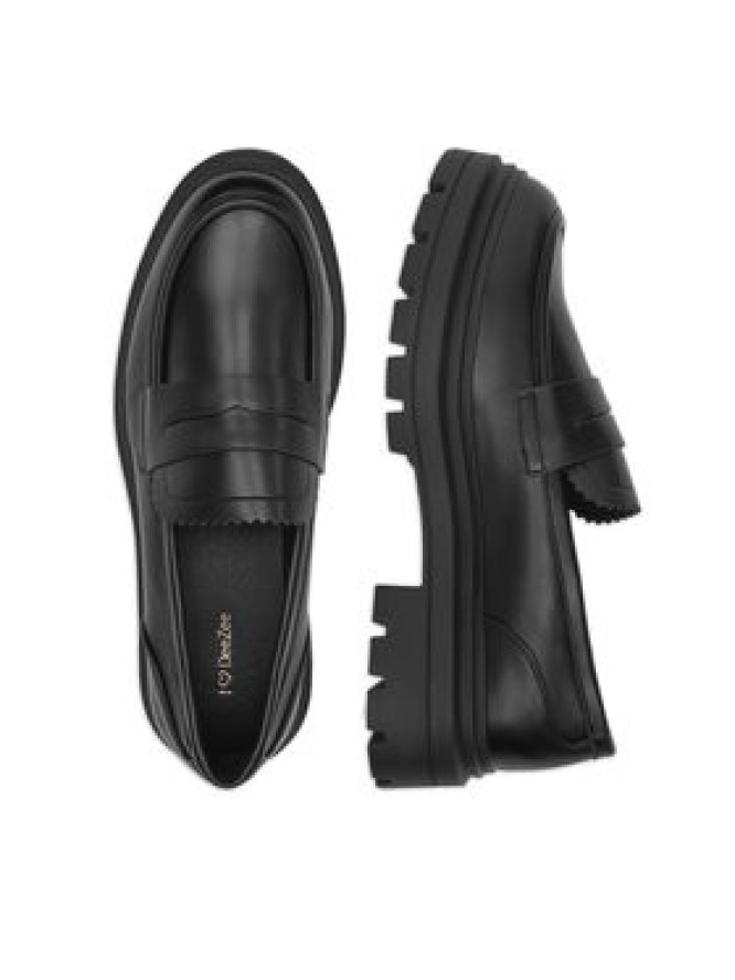 DeeZee Loafersy 58682-8 Czarny
