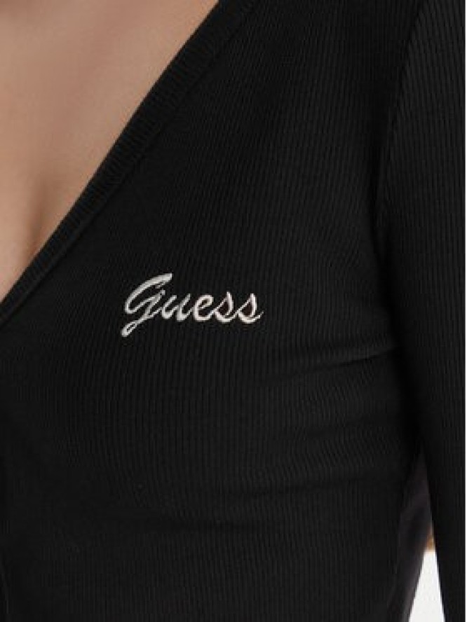 Guess Kardigan V6RP06 K8RT2 Czarny Regular Fit