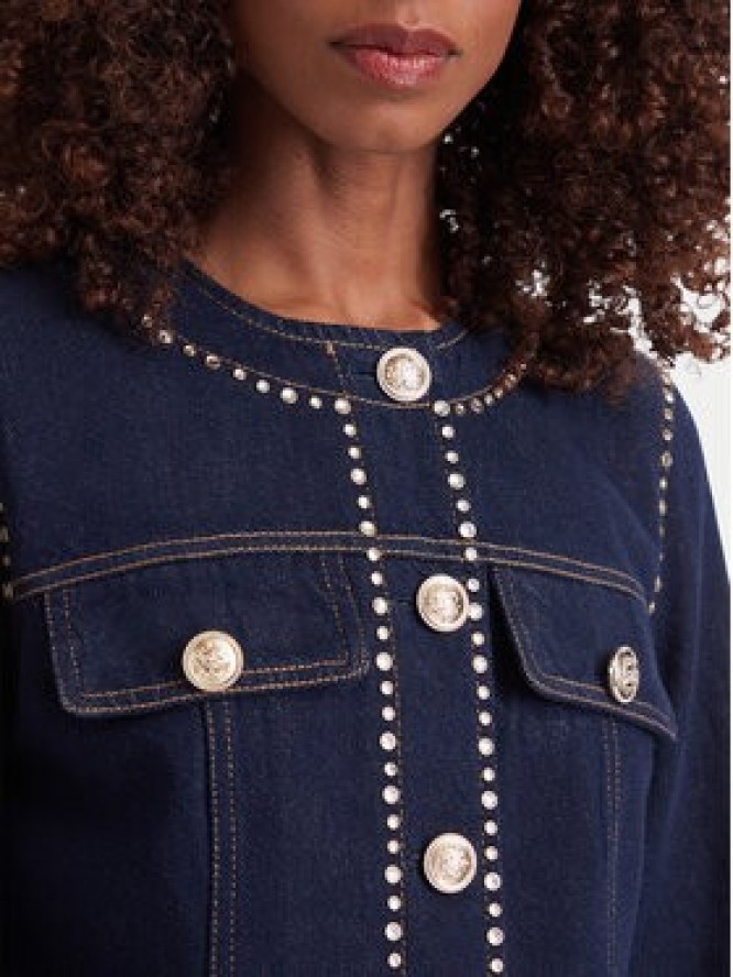 Liu Jo Kurtka jeansowa UF6220 D0347 Granatowy Regular Fit