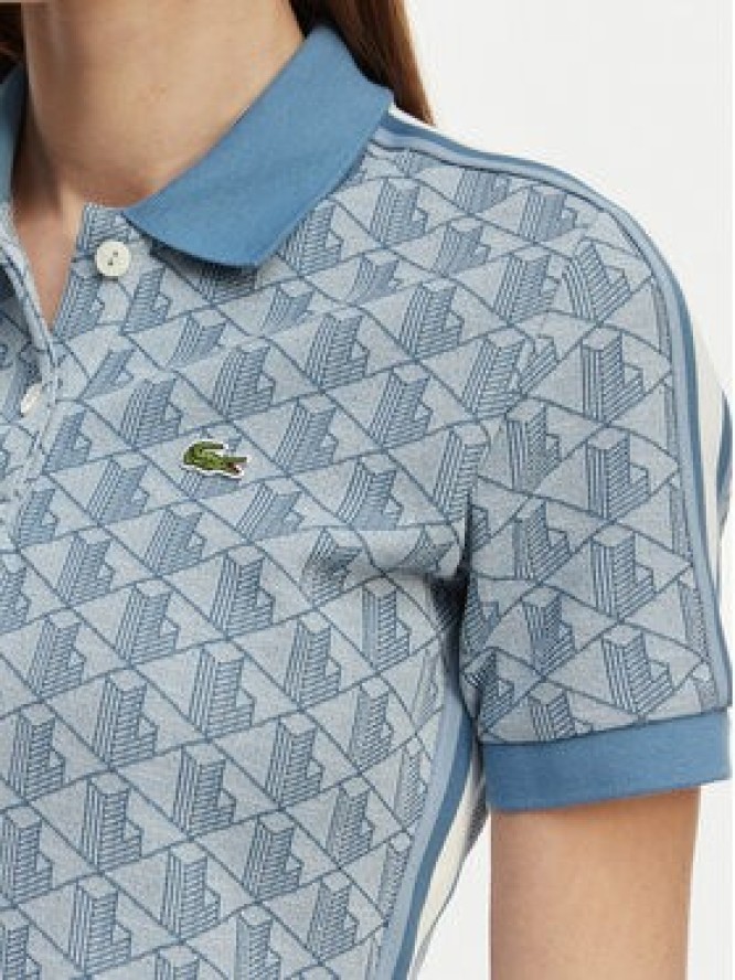 Lacoste Sukienka codzienna EF2655 Niebieski jasny Slim Fit