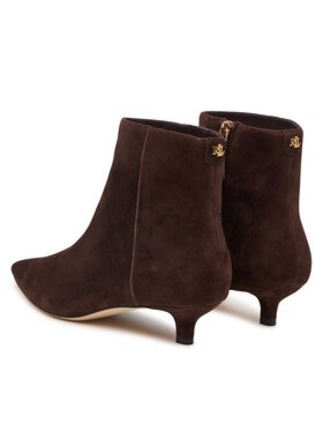 LAUREN RALPH LAUREN Botki Frncsa Bt Hl Bo Bte 802P15722002 Brązowy