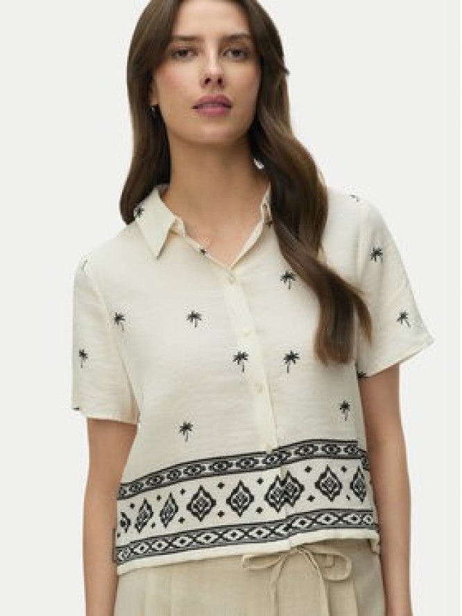 Vero Moda Koszula Kai 10345548 Beżowy Regular Fit