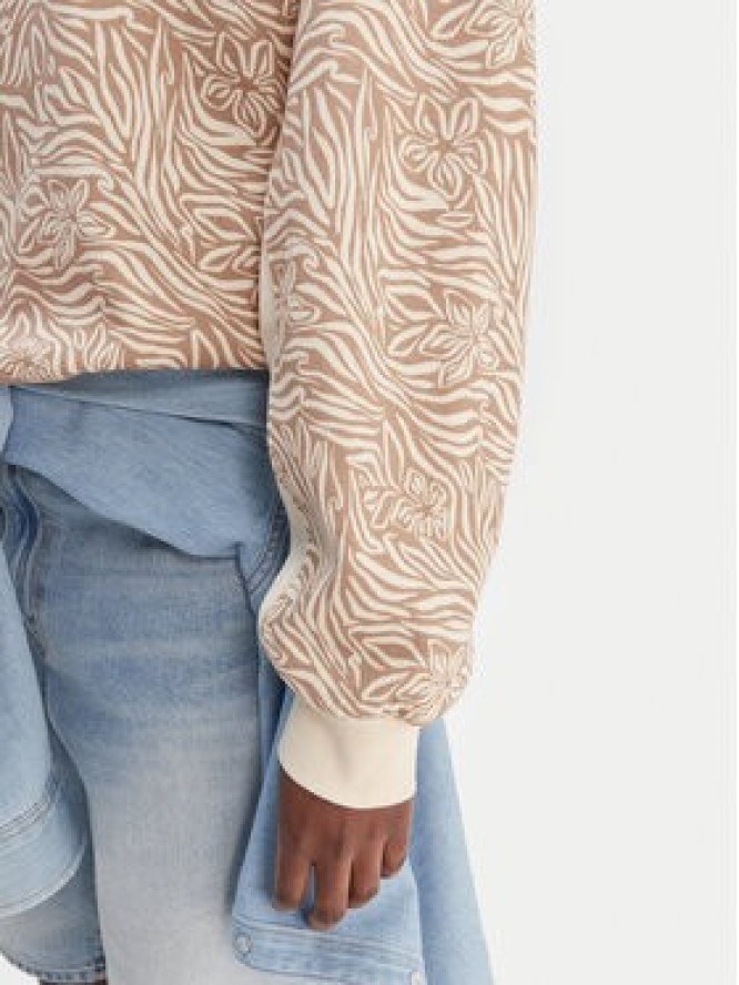 Roxy Bluza ERJFT05040 Beżowy Relaxed Fit