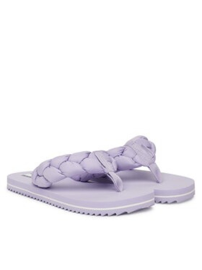 Tommy Jeans Japonki Braided Thong Beach Sandal EN0EN02877 Fioletowy